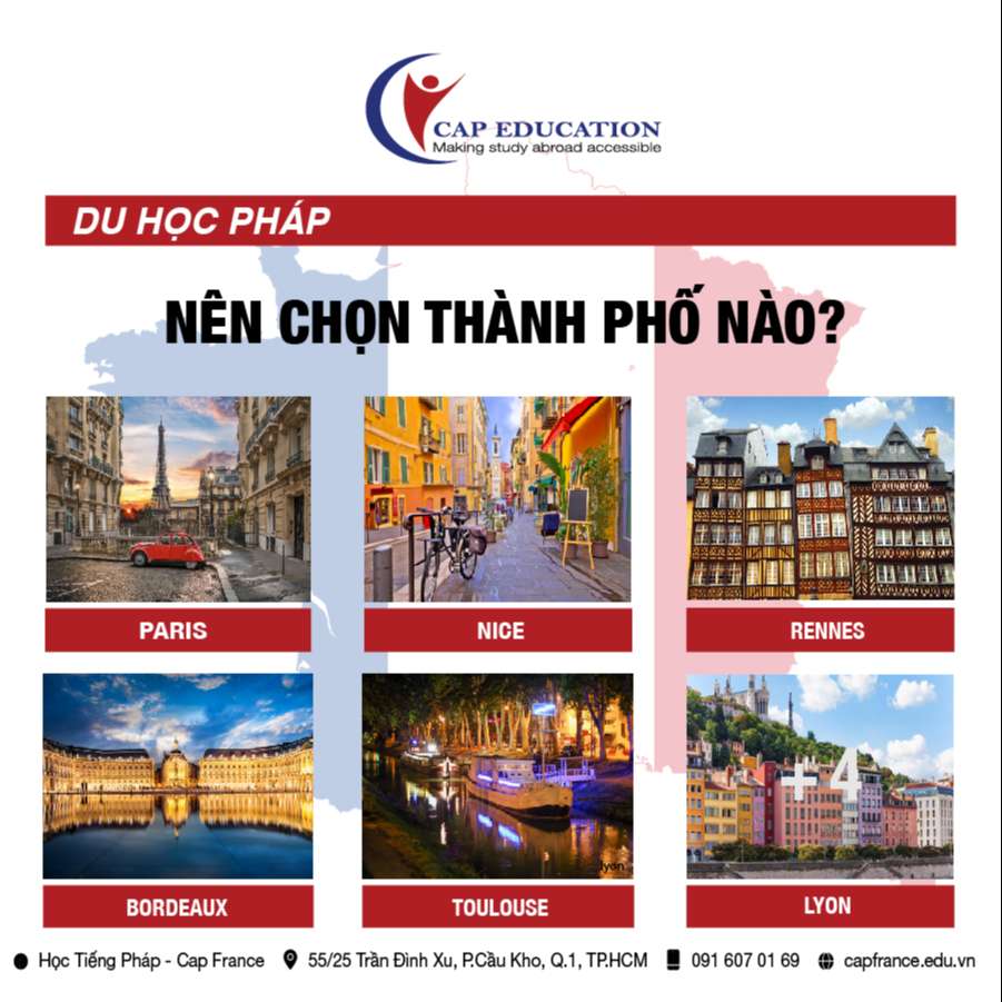 Hình ảnh minh họa Du Học Pháp Nên Chọn Thành Phố Nào?